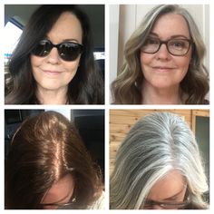 How I transformed my dark brunette hair to my natural gray — Feathered Empty Nest The guide to enjoying your empty nest Brunette Hair Going Grey, Going Grey Transition Tips For Dark Hair, How To Go Gray Gracefully Dark Hair, Brunette Transition To Grey, Brunette To Grey Transition, How To Go Gray Gracefully, Transitioning To Grey Hair From Brunette, Brunette To Gray Hair Transition