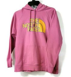 Women's Kangaroo Pocket Sweat Shirt Pink North Face Size Large Hooded Sleeve 24 Pit to Pit 21 Length 25 SHIP FROM SMOKE AND PET FREE LOCATION Pink North Face, Grey Trench Coat, North Face Hoodie, North Face Fleece, Compression Pants, North Face Women, Half Dome, Drawstring Hoodie, Denim Top