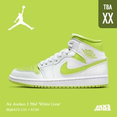 Nike Aj1, Air Jordan 1 Mid White, Streetwear Shoes, High Heel Sneakers, Cute Nike Shoes, Sneaker Release