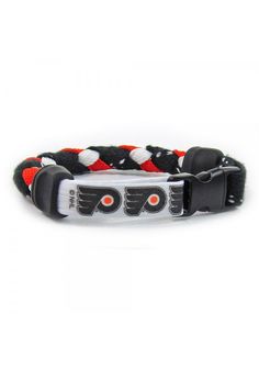 Express your Flyers spirit with this Philadelphia Flyers Hockey Lace Bracelet. This Bracelet features a braided team colored thick hockey lace w/ snap buckle and team logo pattern. Hockey Lace Bracelet, Philadelphia Flyers Hockey, Flyers Hockey, Lace Bracelet, Philadelphia Flyers, Logo Pattern, Team Colors, Team Logo, Mens Bracelet