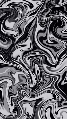 an abstract black and white background with wavy lines