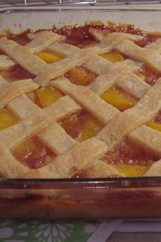 a close up of a pie in a pan