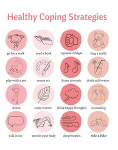 Healthy Coping Strategies, Be Calm, Motivation Art, Mental Health Therapy, Mental Health Activities, Self Care Bullet Journal, Quotes Faith, Therapy Worksheets, Mental Health Facts