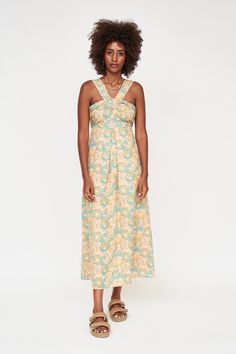 Seminyak in Olive Bloom – MIRTH Fitted Block Print Maxi Dress For Summer, Spring Block Print Fitted Dress, Fitted Block Print Dresses For Summer, Fitted Block Print Dress For Spring, Spring Fitted Block Print Dress, Geometric Top, Family Of 4, Seminyak, Pajama Robe