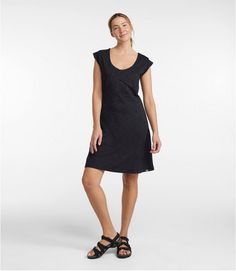 Women's Beech Point Dress | Dresses & Skirts at L.L.Bean Casual Scoop Neck Elastane Dresses, Casual Summer Midi Dress In Elastane, Casual Stretch Mid-length Dresses, Casual Fit And Flare Knee-length Mini Dress, Casual Knee-length Elastane Mini Dress, Casual Stretch Knee-length Dress, Casual Knee-length Stretch Dresses, Casual Midi Elastane Dress, Casual Knee-length Elastane Dresses