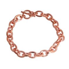 Shining copper links are joined together to form a simple cable chain in this link bracelet. Talented artisans Rosy and Daniel of Mexico handcraft the bracelet giving the copper a brightly polished finish. Copper Chain Bracelet, Copper Work, Copper Design, End To End, Copper Bracelet, Copper Chain, Handmade Copper, Jewelry Packaging, Jewelry Creation