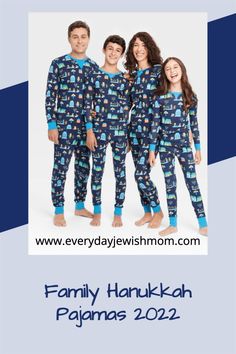 It's Hanukkah, and we're wearing our new Hanukkah pajamas! We love spending time with family and friends, eating latkes and sufganiyot, and playing dreidel. We're so happy to be celebrating Hanukkah together! Celebrating Hanukkah, Hanukkah Recipes, Friends Eating, Spending Time With Family, Hanukkah Food