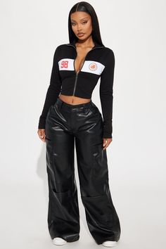 Low Rise Leather Pants, Faux Leather Pant, Leather Pant, Faux Leather Pants, Bottom Clothes, Bottoms Pants, Black Pants, Fashion Nova, Black Fashion