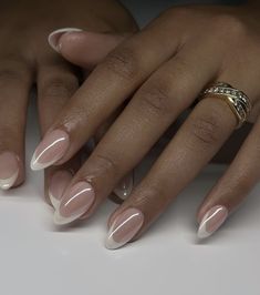 Almond Shaped Nails Black Women, Biab French Nail, Maintenance Week, Xo Nails, Best Wedding Nails, Minimal Nail, Red Gel Nails, Drip Nails, Nails Today