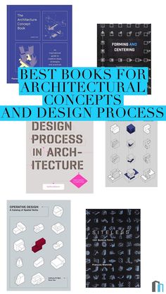 the best books for architectural and design process infographical brochure cover image