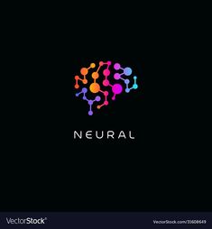 the logo for neural, an artificial technology company that uses colorful dots and lines to