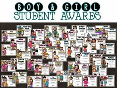 End of the year full color & black & white student awards with matching candy bar wrappers. Award Ideas, End Of Year Activities, Student Awards, Classroom Behavior, Classroom Fun, Candy Bar Wrappers, Classroom Inspiration