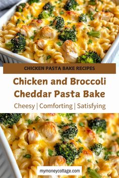 chicken and broccoli cheddar pasta bake