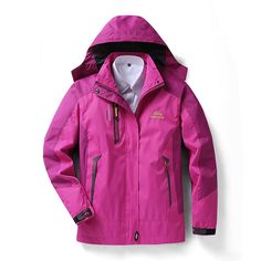 Season:Autumn / Fall,Spring; Fabric:Terylene; Gender:Women's; Activity:Climbing; Clothing Type:Raincoat,Jacket,Top; Zipper Type:Full Length Hidden Zipper; Occasion:Sports  Outdoor; Age Group:Adults'; Function:Windproof,Waterproof,Wear Resistance,Breathable; Pattern:Patchwork; Sports Clothing Sub Category:Rain Jacket,Waterproof Hiking Jacket,Hiking Windbreaker,Hiking Jacket; Product Dimensions:0.0000.0000.000; Listing Date:07/29/2019; Bust:; Length:null; Sleeve Length:null; Special selected produ Gorpcore Windbreaker, Autumn Adventures, Adventurous Women, Waterproof Rain Jacket, Hiking Jacket, Active Jacket, Fabric Technology, Rainy Weather, Jacket With Hood