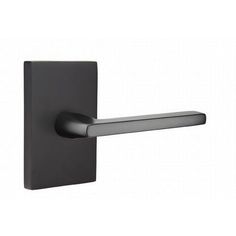 an image of a black door handle on a white background