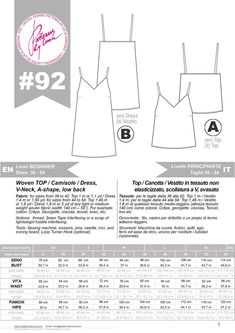 an instruction guide for how to sew a tank top