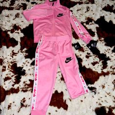 Nike Love Girls “Brand New “With Tags Jogger Set Daughter Grew Past This Size Never Got To Wear It!! Size 4 First Come First Serveshipping Set Out Tomorrow Morning Free Gift With Purchase Fun Pink Playwear Sets, Fun Pink Sets For Playwear, Sporty Pink Streetwear Sets, Nike Pink Playwear Sets, Playful Pink Nike Sets, Office Workouts, Nike Jogger, Office Exercise, Nike Joggers