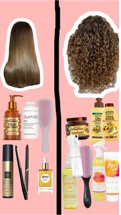 #Curly #Straight #Hair #Routine #Viral Curly Hair Care Routine, Hair Inspiration Long, Hairdos For Curly Hair, Curly Hair Routine, Hair Stylist Life, Curly Hair Care, Curly Hair Tips