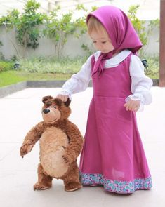 Diy Fantasia, Fancy Dress Costumes Kids, Marsha And The Bear, Bear Halloween, Bear Costume, Masha And The Bear, Bear Party, Baby Halloween Costumes, Creative Halloween Costumes