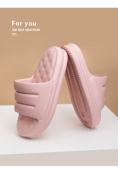 Sofa Thick Sole Slippers Non-slip Synthetic Closed Toe Platform Slippers, Non-slip Synthetic Platform Slippers With Closed Toe, Non-slip Closed Toe Eva Slippers, Non-slip Eva Closed Toe Slippers, Pink Non-slip Eva Slippers, Eva Slippers With Rubber Sole And Round Toe, Comfortable Pink Eva Slippers, Pink Eva Slippers, Non-slip Closed Toe Eva Slides