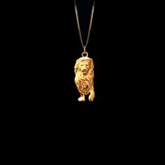 PENDANT INFORMATIONThis pendant is made of real, solid gold.• Made in USA• Size: MINI• Material: 14k or 18k solid gold• Finish: polished• Height: 1.05" (26,5 mm) x Width: 0.43" (11 mm)• Pendant weight (approx.): 3 grams (14k)• Bail: fits up to 4 mm chains• Solid back, not hollow• A certificate of authenticity is included• Delivered in our elegant jewelry box, making it the perfect giftPlease note: Our Mini sized pendants are small and delicate pieces - please verify the dimensions before placing Lion Necklace, Lion Pendant, Gold Lion, Small Circle, Solid Gold Chains, Mini Pendants, Box Making, Elegant Jewelry, Gold Finish