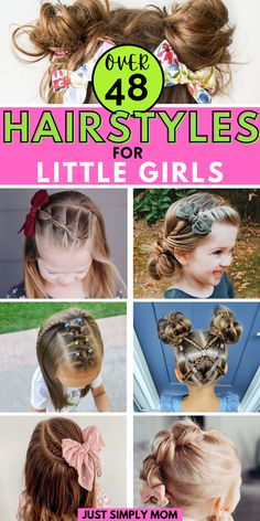 Short Hairstyles For Kids Girl, Short Hair Girls Hairstyles, Hairstyles For Long Hair Girls Kids, Hairstyles For 3 Year Girl, Toddler Hairstyles Girl Long Hair, Cute Hair Styles For Girl Kids, Easy Hairstyles For Girls Kids Simple, Girls Hair Dos Kids, Easy Hairstyles For Toddler Girls Ideas