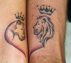 two people with matching tattoos on their arms