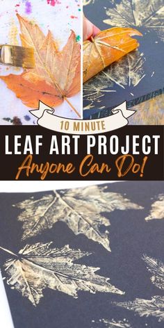 leaf art project for anyone can do