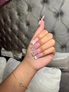 Tapered Square Nails, Work Nails, Long Square Acrylic Nails, Unique Acrylic Nails, Bling Acrylic Nails