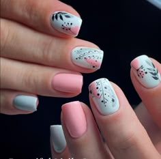 Korean Nail Salon, Easter Nails Easy, Fruit Nail Designs, Winter Nail Art Designs, Short Nail Manicure, Korean Nail, Maroon Nails, Festive Nail Art, Romantic Nails