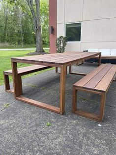 The Carpentry Shop Co. outdoor furniture Hampton Dining Collection Hamptons Dining, Party Outside, Picnic Table Plans, Diy Outdoor Table, Ipe Wood, Wood Patio Furniture, Wood Patio, Mesa Exterior, Left Alone