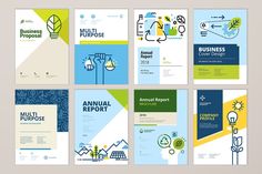 brochures and flyers for an annual report