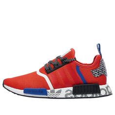 adidas NMD_R1 'Active Red Black' Active Red/Black/Royal Marathon Running Shoes/Sneakers Dunk Low Nike, Adidas Nmd R1, Marathon Running Shoes, Sneakers Adidas, Nmd R1, Adidas Nmd, Marathon Running, Casual Heels, Adidas Sport