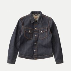 Billy Jean, Coats Men, Fitted Denim Jacket, Breaking In, Deep Indigo, Jeans Jacket, Sustainable Fashion Brands, Indigo Dye