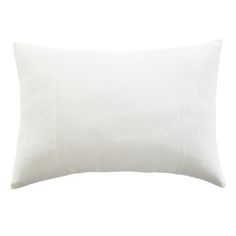 a white pillow on a white background