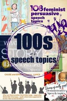 the cover of 100s of speech topics