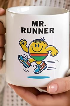 Looking for the perfect Mr. Runner Mug? This funny running gift is a must-have for any running enthusiast. Whether you're looking for a personalized runner mug or a motivational coffee mug, this design adds a fun and energizing touch to your daily routine. Ideal for anyone who loves running, this running enthusiast mug makes the perfect gift for runners or a unique custom jogging mug. Whether training for a marathon or enjoying the occasional jog, this mug is a great way to celebrate your passion for running. It’s the ideal way to show off your love for running while sipping your favourite beverage!