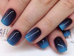 Unghie Sfumate, Her Nails, Shiny Nails, Black Nail, Nails Gel, Dipped Nails