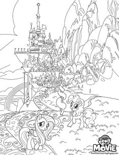 my little pony movie coloring pages