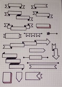 some arrows are drawn on a piece of paper