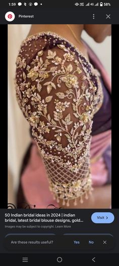 Latest Bridal Blouse Designs, Embroidery Neck Designs, Bridal Blouse Designs, Indian Bridal, Neck Designs, Blouse Designs, Embroidery, Quick Saves