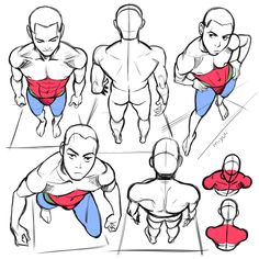 an image of a man doing different exercises