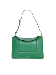 Magnetic fastening. Adjustable shoulder strap. Two internal comparment. Size: 17.5 x 26 x 12 cmComposition: Leather Bag By Wandler Designer Square Shoulder Bag With Removable Pouch, Designer Rectangular Shoulder Bag With Adjustable Strap, Designer Rectangular Hobo Bag For Office, Designer Square Shoulder Bag With Detachable Strap, Modern Green Box Bag With Adjustable Strap, Modern Rectangular Hobo Bag With Detachable Strap, Elegant Square Hobo Bag With Top Carry Handle, Designer Green Shoulder Bag With Adjustable Strap, Designer Crossbody Shoulder Bag For Office