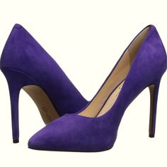 Jessica Simpson Premer High Heels Regal Purple Size 7 Height 3.5-4 Beautiful Color. *Brand New Purple Suede Heels With Pointed Toe, Chic Medium Width Purple Heels, Purple Suede High Heel Heels, Purple Suede High Heels, Jessica Simpson Shoes, Jessica Simpson, Color Purple, Shoes Women Heels, Beautiful Colors