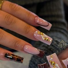 𝐅𝐢𝐟𝐢 𝐍𝐚𝐢𝐥𝐬 on Instagram: "🖤🤎✨  #nails #nail #naildesign #nailsofinstagram #nailart #nailextensions #longnails #acrylicnails #nailporn #naildesign #naillove #naillife #nailpolish #nailsnailsnails #nailartist #nailcandy #nailfashion #nailideas #nailinspo #nailtrends #nailsofinstagram #frenchnails #pointynails #stilletonails #squarenails #pink #nudenails #cheetah #cheetahnails #brownnails #autumn #autumnnails" Pointy Nails, Cheetah Nails, Nail Candy, French Acrylic Nails, Instagram Nails, Brown Nails, Fire Nails, Nail Extensions, Square Nails