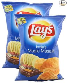 Lay's Food World Potato Chips India's Magic Masala Snack Lays, Crispy Potato Chips, Food World, Favorite Dips, Crispy Potatoes, Indian Snacks, Indian Spices