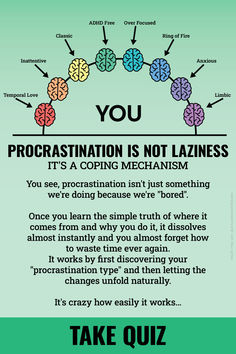 Get a proven anti-procrastination plan by taking this short quiz! Anti Procrastination, Money Code, Focus Energy, Self Help Skills, Best Way To Make Money, Short Quiz, Coping Mechanism, Affirmations For Women, Good Mental Health