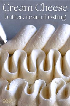 the cover of cream cheese buttercream frosting