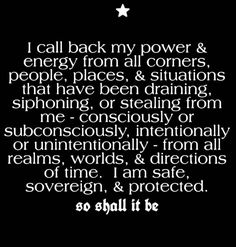 Call Back My Power, Smudging Prayer, Magic Spell Book, Wiccan Spell Book, Spiritual Cleansing, My Power