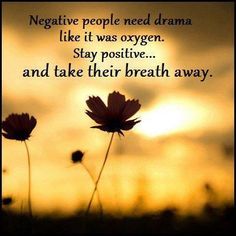 Negative, bitter and jealous people will try to suck the happiness out of you every chance they get. Don't let them :) Energy Drainers, Stay Positive Quotes, Negative People, E Mc2, Quotes About Moving On, Stay Positive, Staying Positive